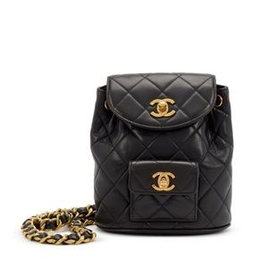 COPY - Chanel Vintage Quilted Mini Duma Backpack